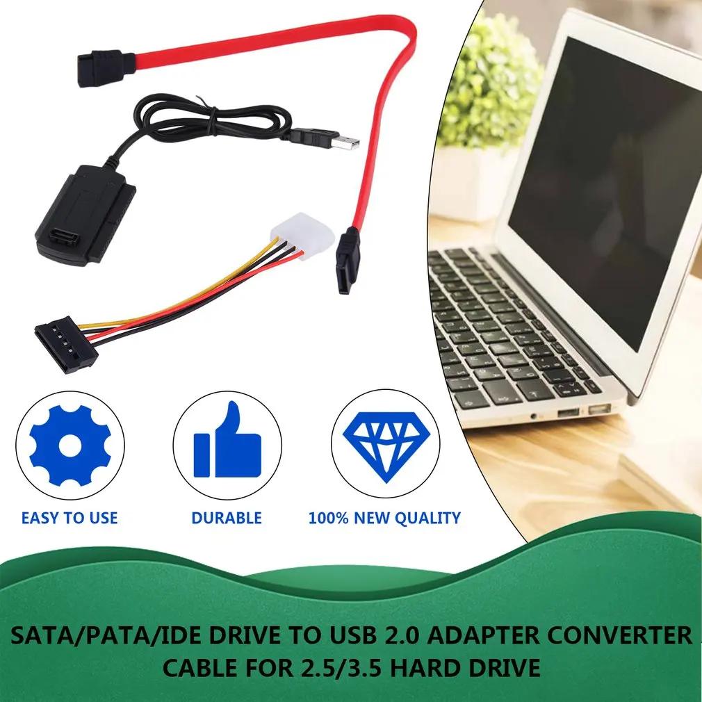 SATA PATA IDE ̺-USB 2.0 ȯ ̺, ϵ ̺ ũ HDD, AC  , EU ÷ , 2.5 ġ 3.5 ġ